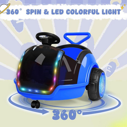 3 in 1 Electric Push Ride On Car for Toddlers with Remote Control