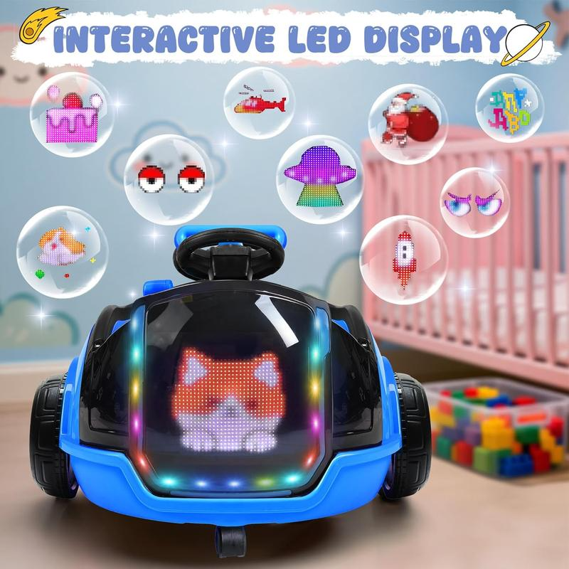 3 in 1 Electric Push Ride On Car for Toddlers with Remote Control