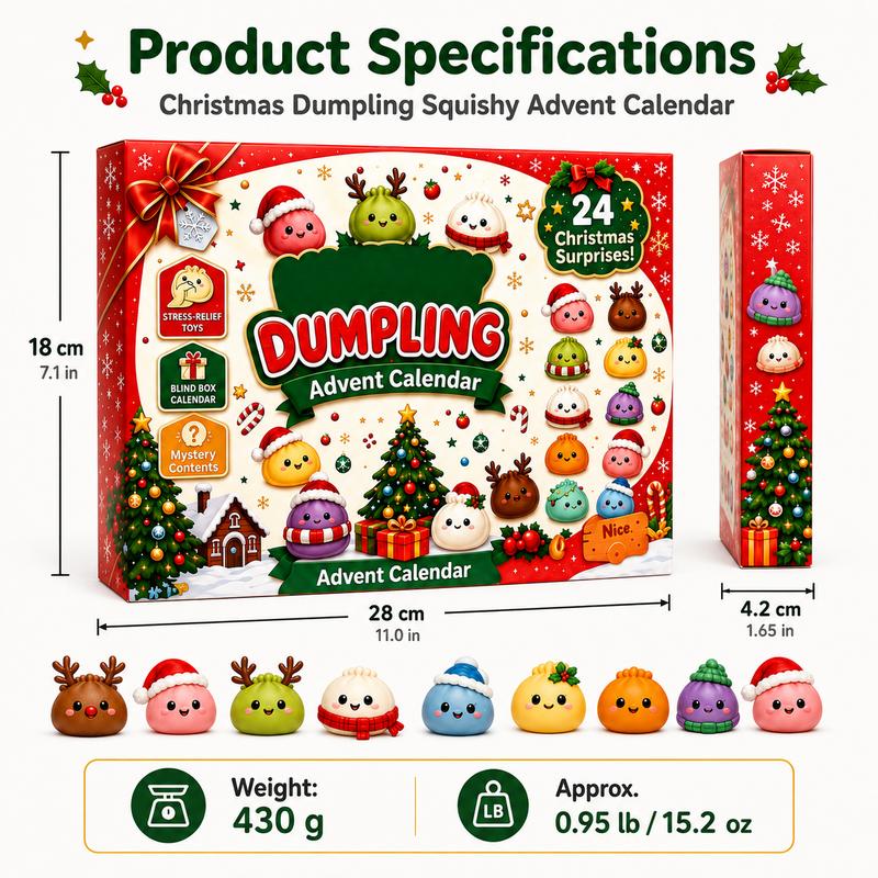 24-Day Dumpling Squishy Advent Calendar