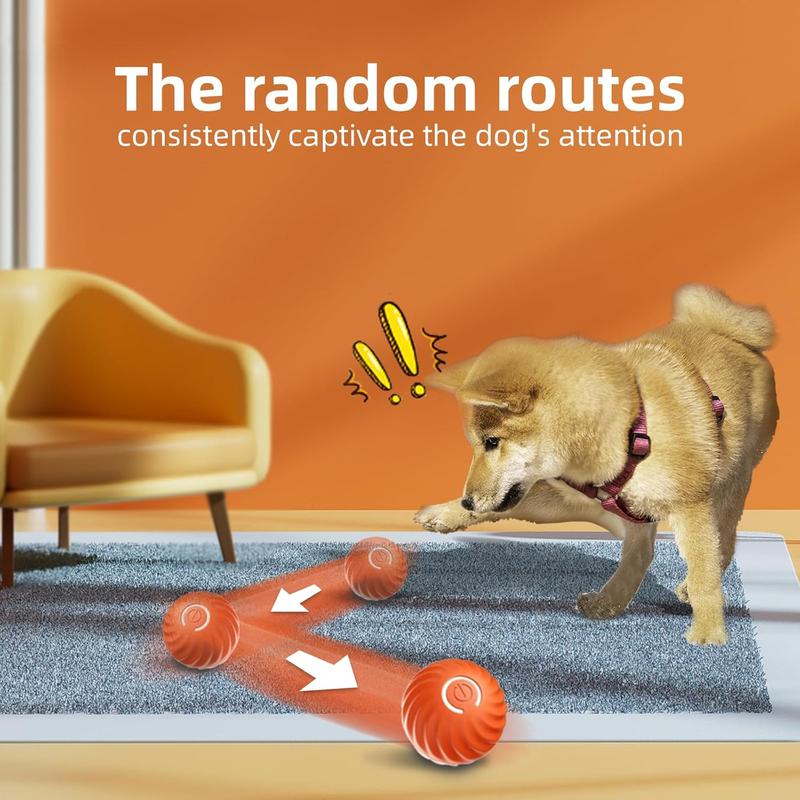 Automatic Moving Ball Dog Toy Interactive Rolling & Bouncing Pet Toy