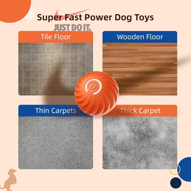 Automatic Moving Ball Dog Toy Interactive Rolling & Bouncing Pet Toy